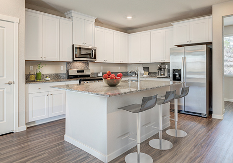 Finished Kitchen with Appliances