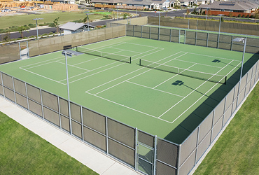 Women Playing Tennis